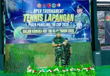 Sambut HUT ke-81 TNI, Pangdam XV/Pattimura Buka Turnamen Tenis Piala Panglima