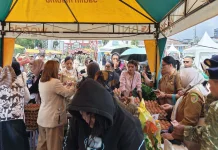 Bazar Murah HUT TNI Perkuat Sinergi demi Ketahanan Pangan Masyarakat