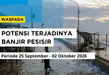 BMKG Ingatkan Potensi Banjir Pesisir Maluku