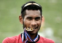 Atlet Dayung Indonesia asal Maluku La Memo Sumbang Medali Perak Asian Games 2026