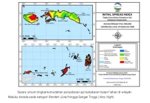 Potensi Penyebaran Api Maluku Capai Kategori Sangat Tinggi