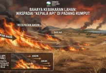 BMKG: Angin Kencang Ancam Penyebaran Api di Padang Rumput