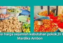 Harga Jahe di Pasar Mardika Ambon Tembus Rp45.000 per Kilogram