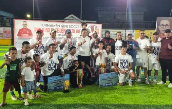 Tridente FC Sabet Juara Turnamen Mini Soccer Ambon