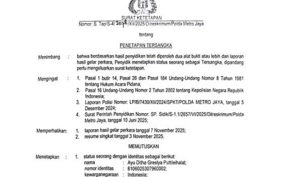 Anak Mantan Bupati Jacobus Puttileihalat Ditetapkan Tersangka Penipuan Tambang