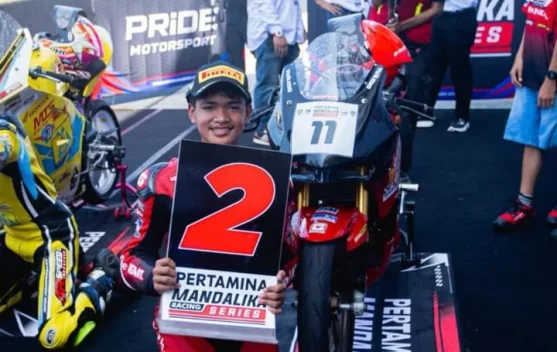Pembalap Marciano Risakota Unjuk Skill di Mandalika Racing Series