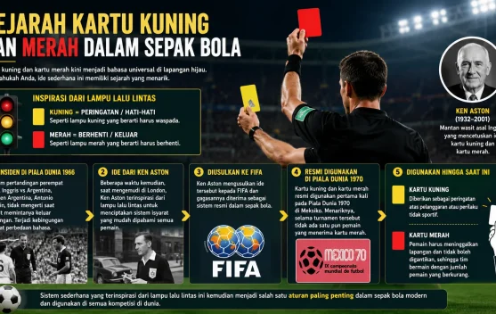 Sejarah Kartu Kuning dan Merah dalam Sepak Bola
