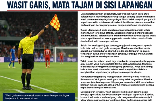 Peran Penting Wasit Garis dalam Pertandingan Sepak Bola
