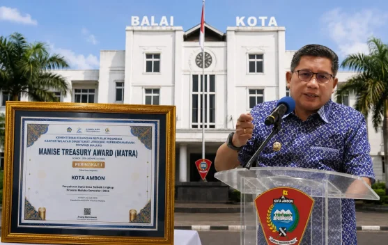 Tercepat Penyaluran Dana Desa, Pemkot Ambon Sabet Penghargaan MATRA 2026