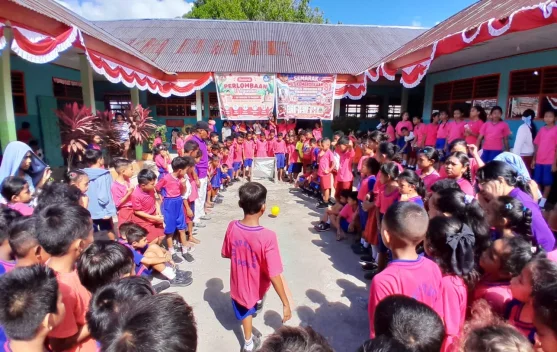 Semangat Kemerdekaan Memancar lewat Lomba Pelajar SD Inpres 35 Passo