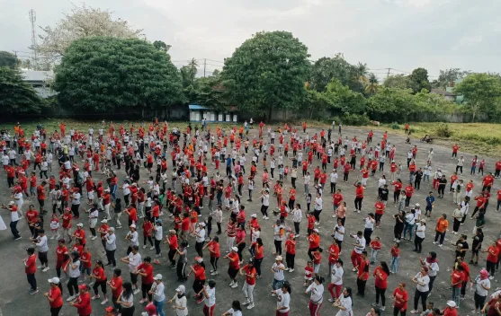 Senam Jantung Sehat Warnai Rangkaian Kegiatan Sambut HUT RI ke-81