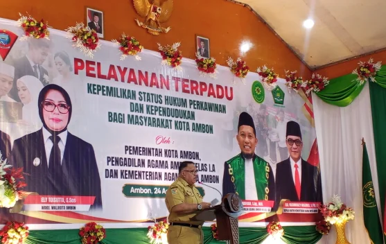 Pemkot Ambon Gelar Pelayanan Terpadu Status Hukum Perkawinan dan Kependudukan