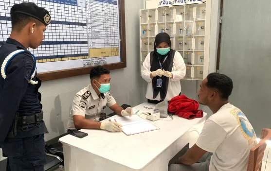 Cegah Risiko Penyakit, Lapas Namlea Gelar CKG untuk Pengunjung