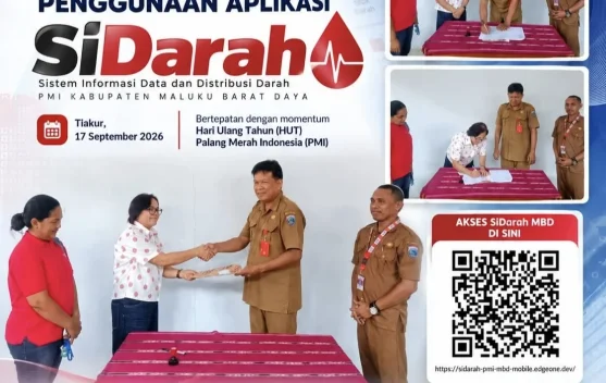 PMI MBD Hadirkan Aplikasi SiDarah Perkuat Layanan di Wilayah Kepulauan