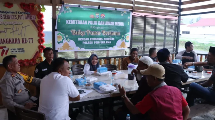 Pererat Silaturahmi, Polres Tojo Una-Una Gelar Buka Puasa Bersama Insan Pers