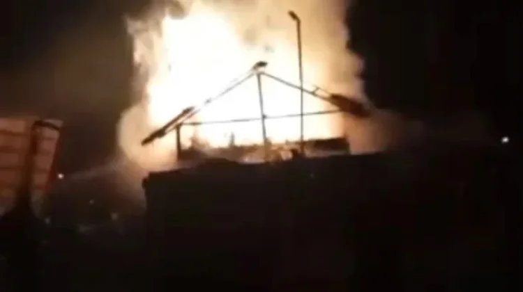 Panggangan Kopra Milik Warga Desa Labuan Hangus Terbakar