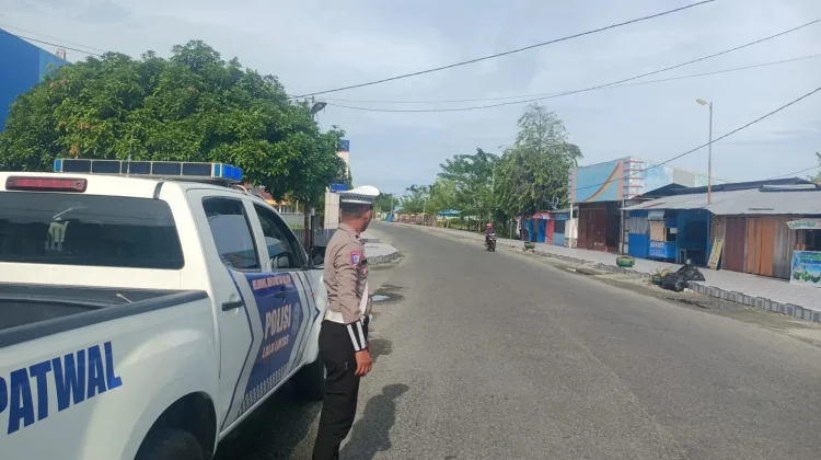 Satlantas Touna Gencarkan Blue Light Patroli Rawan Lakalantas