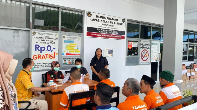 Lapas Luwuk Gelar Skrining Penyakit Menular bagi Warga Binaan