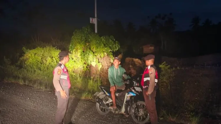 Sat Samapta Polres Touna Patroli Subuh Cegah Balap Liar