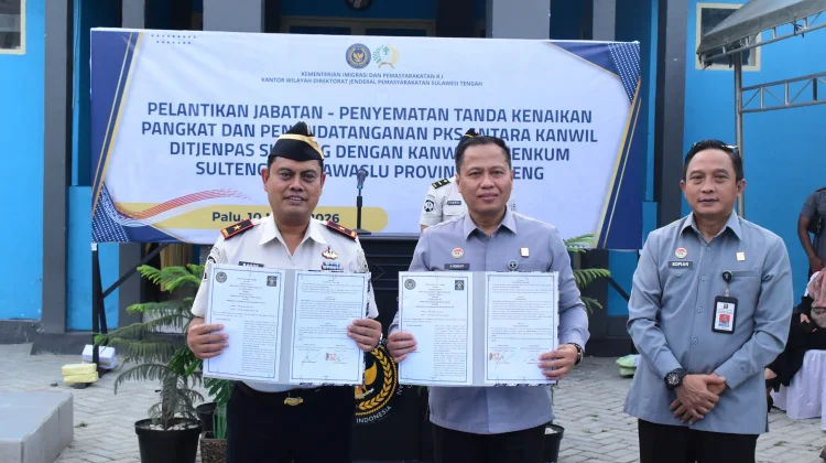 Kakanwil Kemenkum Sulteng Hadiri Penandatanganan MoU Perkuat Pembinaan WBP