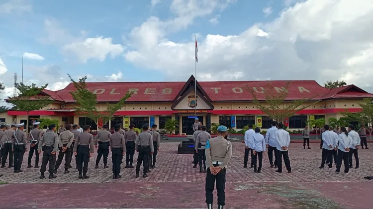Polres Touna Siagakan Lima Pos Pengamanan jelang Lebaran 2026