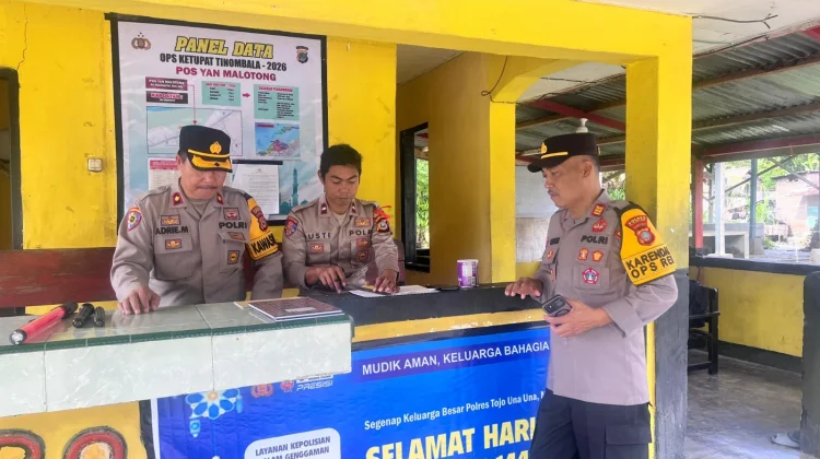 Karendalopsres Cek Kesiapan Pos Yan Malotong jelang Mudik