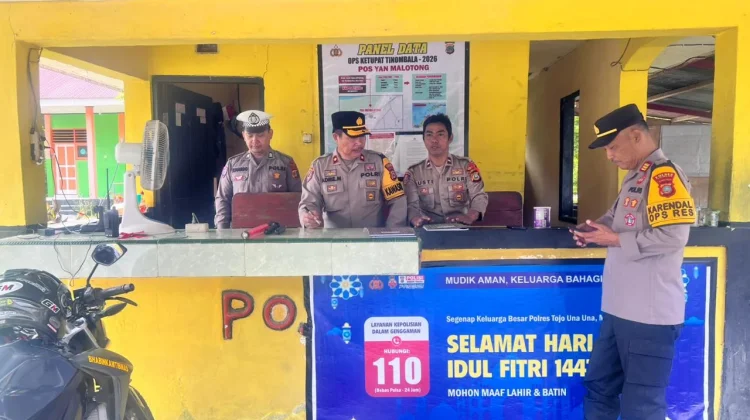 Karendalopsres Cek Kesiapan Pos Yan Malotong jelang Mudik