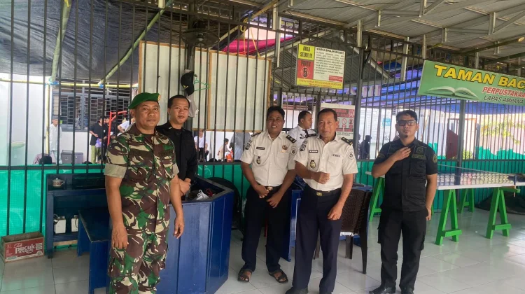 Pengamanan Ketat Warnai Layanan Kunjungan Idul Fitri di Lapas Ampana