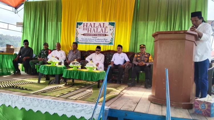 Halal Bihalal Desa Wakai, Ilham Lawidu Ajak Warga Dukung Program Pemerintah