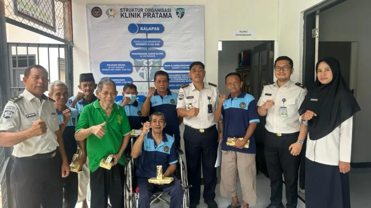 Lapas Ampana Beri Perhatian Khusus Lansia, PMT dan Pemeriksaan Kesehatan Rutin