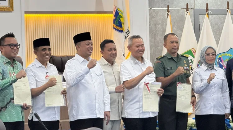 Hadiri Rakor ATR/BPN, Bupati Touna Dukung Pembatasan Alih Fungsi Lahan