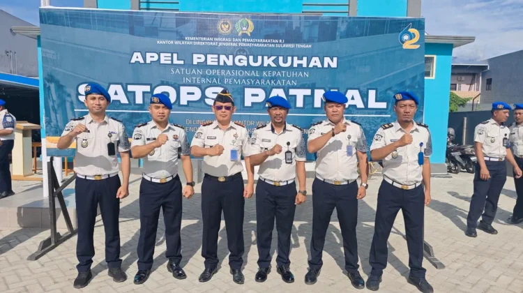Komitmen Integritas Ditegaskan, Satops Patnal Lapas Luwuk Dikukuhkan di Palu