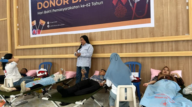 Lapas Luwuk Gelar Donor Darah, Dukung Ketersediaan Stok untuk Pasien