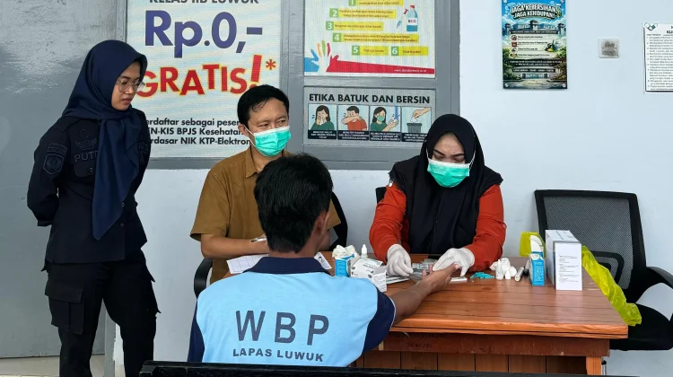 Lapas Luwuk Perkuat Deteksi Dini Penyakit lewat Skrining Warga Binaan
