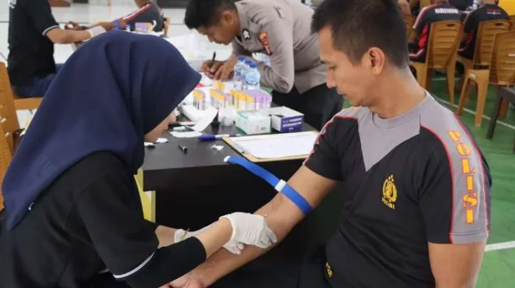 Pastikan Kesehatan Personel, Polres Tojo Una Una Gelar Rikkes Berkala