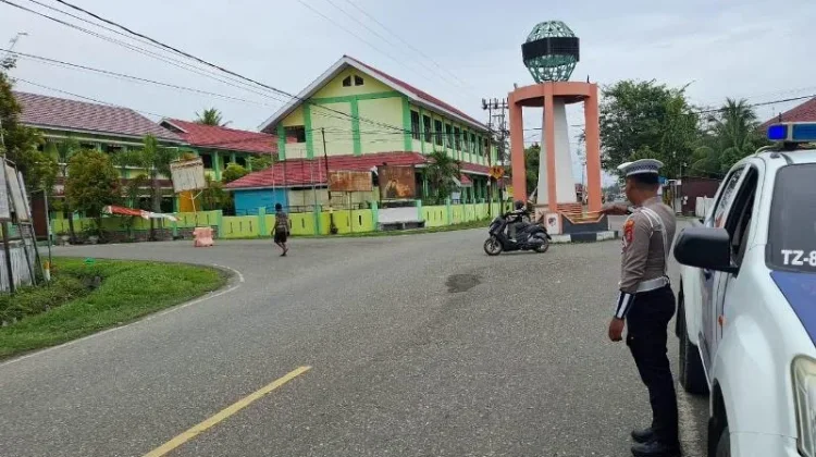 Jaga Lalin Lancar, Satlantas Polres Touna Gelar Blue Light Patrol