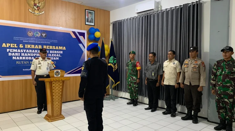 Apel Ikrar Rutan Poso, Komitmen Bersihkan Narkoba dan HP Ilegal