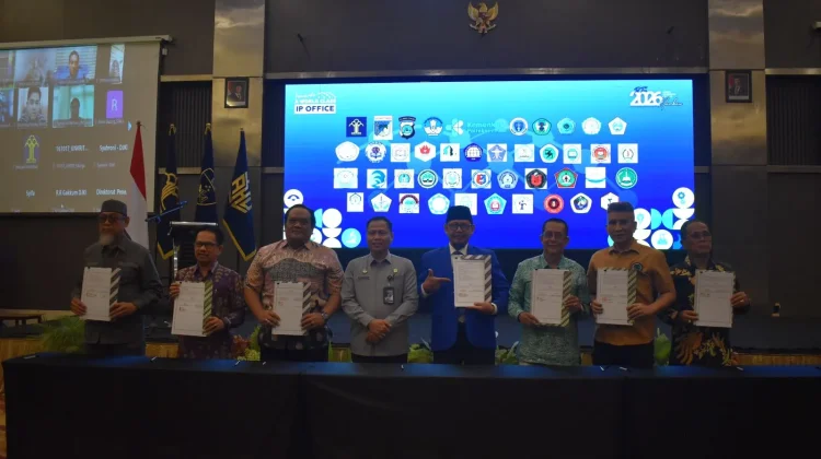 Kemenkum Sulteng Perkuat Ekosistem Inovasi, Teken 48 PKS dan Resmikan Sentra KI