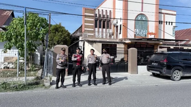 Polres Tojo Una-Una Perketat Pengamanan Ibadah Kenaikan Yesus Kristus
