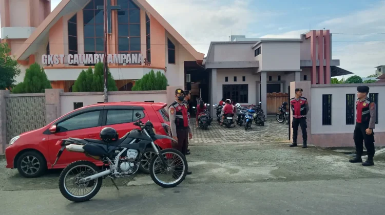 Laksanakan Patroli Dialogis, Polres Touna Jaga Keamanan Ibadah Masyarakat