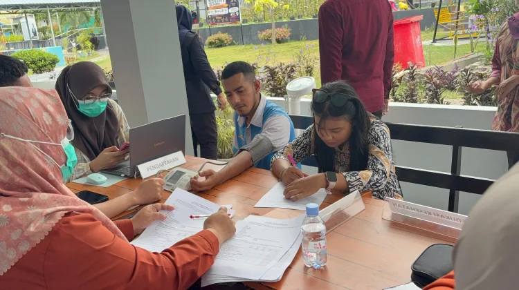 Lapas Luwuk Fasilitasi Cek Kesehatan Gratis bagi Petugas dan Warga Binaan