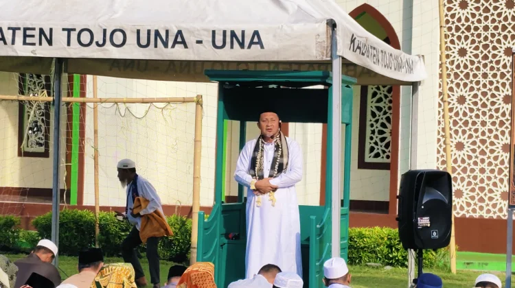 Bupati Ilham Lawidu Jadi Khatib Salat Iduladha di Lembaga Pemasyarakatan Ampana