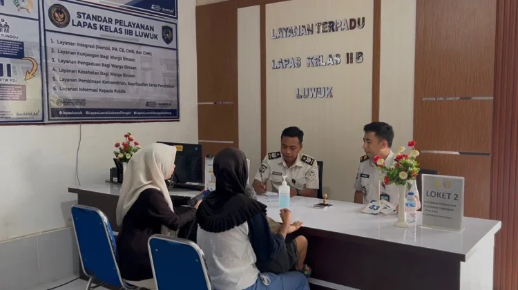 Ratusan Keluarga Padati Layanan Besukan di Lapas Luwuk