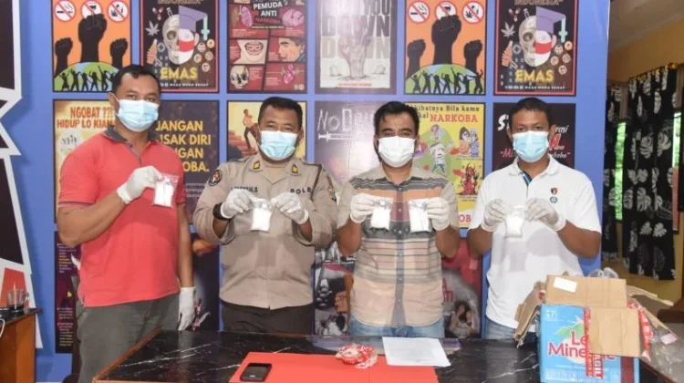 Satresnarkoba Polres Morut Ringkus Pria Pengedar Narkoba Asal Banggai
