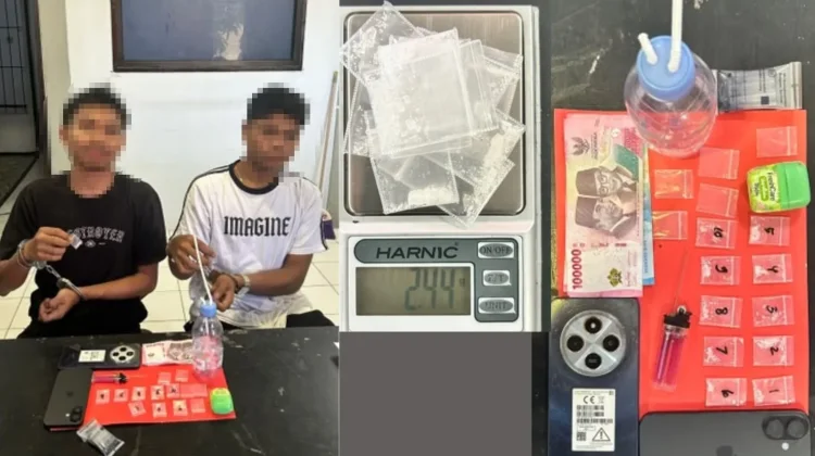 Dua Pemuda di Ratolindo Ditangkap, Polisi Sita 10 Paket Sabu