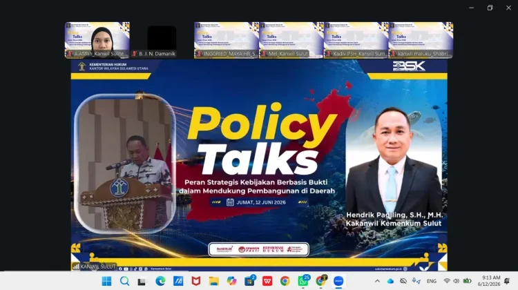 Kanwil Kemenkum Sulteng Perkuat Analisis Kebijakan Berbasis Data