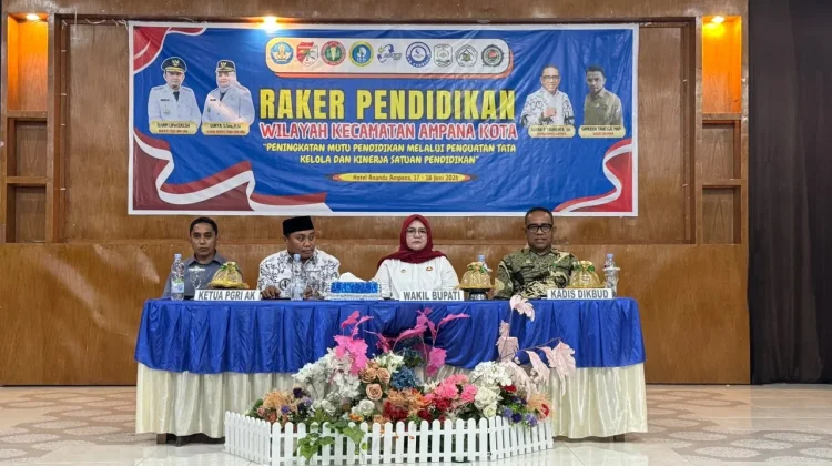 Wabup Surya Lapasiri Buka Raker Pendidikan Wilayah Ampana Kota