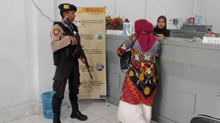 Sat Samapta Polres Touna Perkuat Pengamanan Objek Vital Perbankan