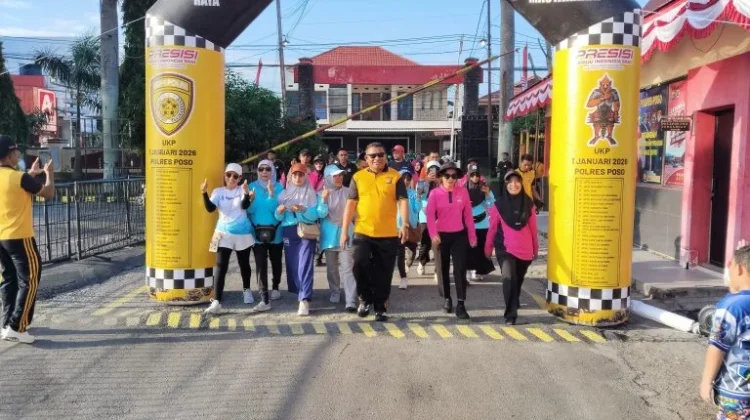 Polres Poso Gelar Olahraga Bersama Meriahkan Hari Bhayangkara ke-80 Tahun 2026