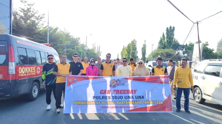 Hari Bhayangkara ke-80 dan HUT IBI ke-75, Polres Touna Gelar Aksi Sosial